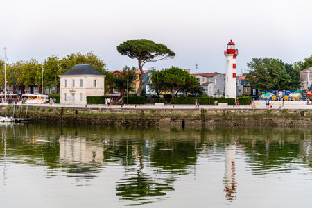 The old port of La Rochelle in Franceのeditorial素材
