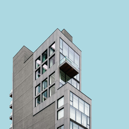 Modern architecture building in New York Cityのeditorial素材
