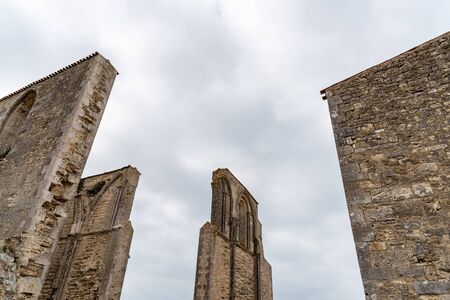 The ruin of the old abbey in the Island of Re