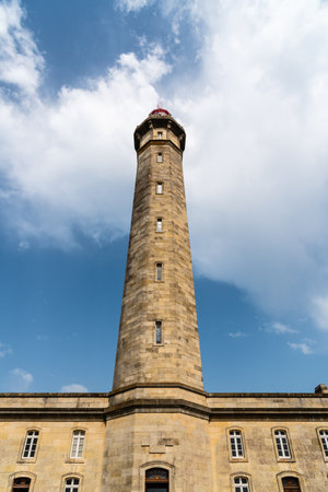 The lighthouse of the whales in the Island of Reのeditorial素材