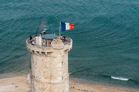 The lighthouse of the whales in the Island of Reのeditorial素材