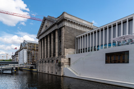 James Simon Gallery and Pergamon Museum in Berlinのeditorial素材