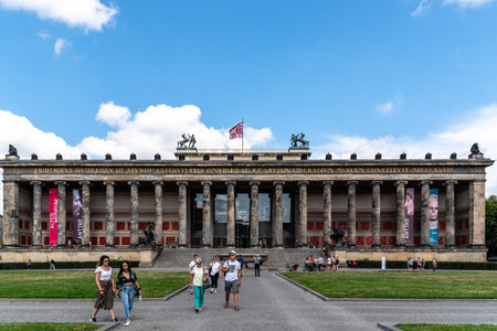 Altes Museum in Berlin a sunny day of summerのeditorial素材