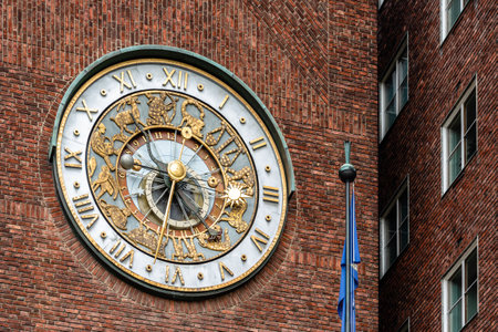 Outdoor view of Oslo City Hall in Norway
