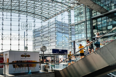 Central train station in Berlin. Berlin - Hauptbahnhof