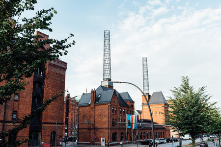 The Warehouse District or Speicherstadt in Hamburg