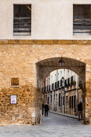Plaza de la Hora in medieval town of Pastrana, Guadalajara, Spain.のeditorial素材