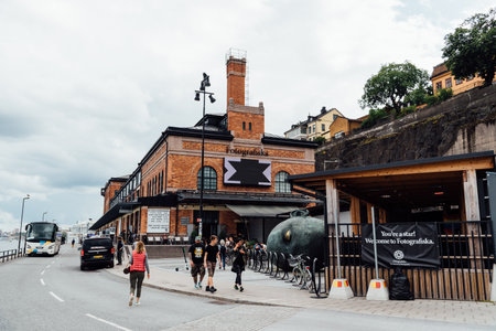 View of Fotografiska, a Museum for contemporary photography in Stockholmのeditorial素材