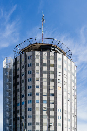 La Paz Hospital in Madrid, Spain. Public health.のeditorial素材