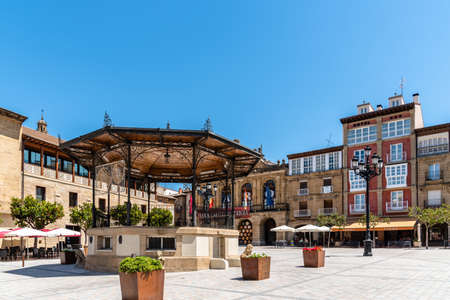 Peace Square in medieval village of Haro, La Rioja