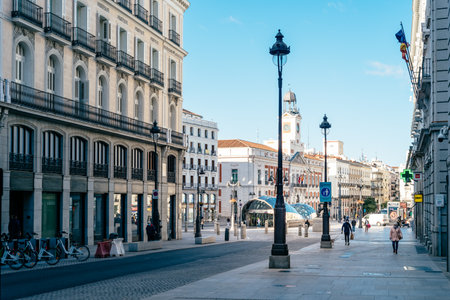 The Puerta del Sol square in Central Madridのeditorial素材