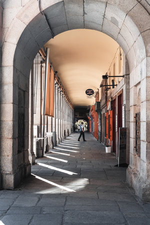 The Plaza Mayor of Madrid or Main Squareのeditorial素材