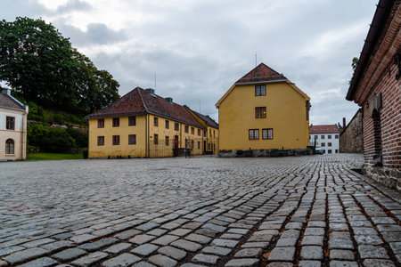 Military headquarters in the historic Akershus Fortress in Osloのeditorial素材