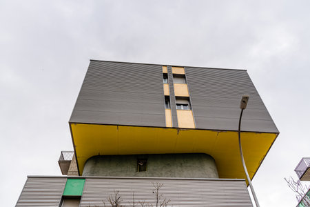 Modern social housing in Ecobulevar area of Madrid