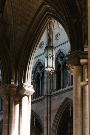 Interior View of the Cathedral of La Almudena in Madridのeditorial素材