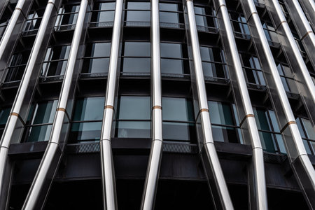 Torre Europa office building skyscraper in Madridのeditorial素材