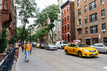 University Student in Greenwich Village in New Yorkのeditorial素材