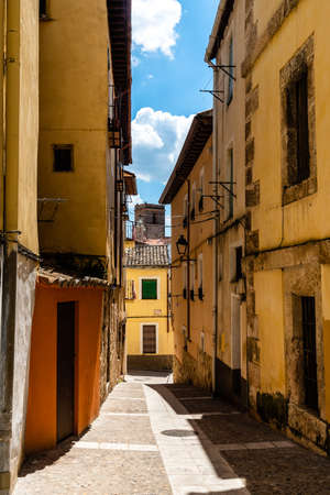 View of the medieval town of Brihuega in Guadalajaraの写真素材