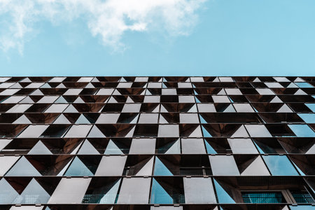 New office building in Paseo de la Castellana in Madridのeditorial素材