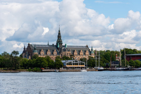 Nordiska Museum in Alberget in Stockholm, Swedenのeditorial素材