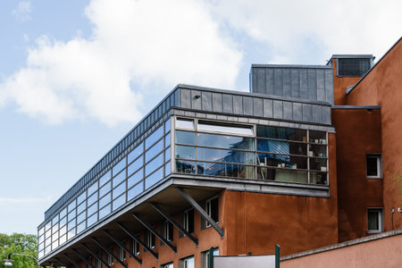 Moderna Museum on the island of Skeppsholmen in central Stockholmのeditorial素材