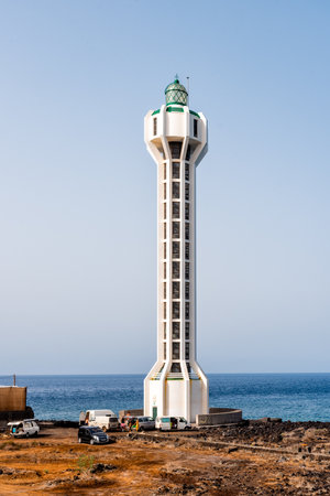 Punta Lava Lighthouse in La Palma, Canary Islandsのeditorial素材