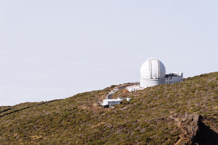 Roque De Los Muchachos Astronomical Observatory, La Palmaのeditorial素材