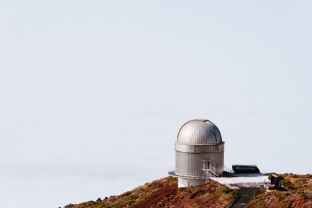 Roque De Los Muchachos Astronomical Observatory, La Palmaのeditorial素材