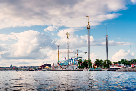 Grona Lund amusement park in Stockholm, Sweden
