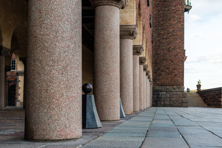 Colonnade in the Town Hall of Stockholm