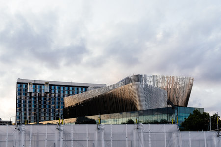 Cityscape with Stockholm Waterfront Congress Centre, Swedenのeditorial素材