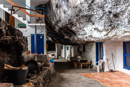Poris de Candelaria settlement in a cave in La Palmaのeditorial素材