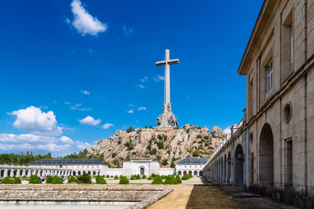 The Abbey of the Valle de Los Caidos or The Valley of the Fallen monumentのeditorial素材