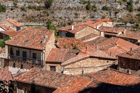View of Orbaneja del Castillo medieval village