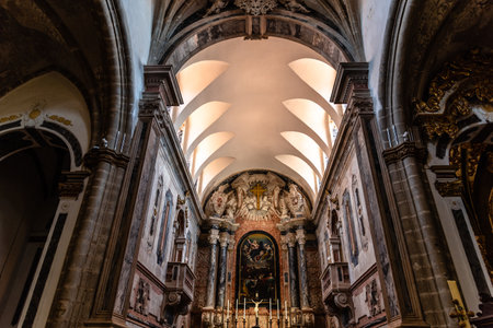 Interior view of the Cathedral of Elvasのeditorial素材
