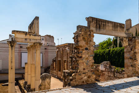 Roman Temple of Diana in Meridaの写真素材