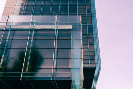 Castelar Building. Office building tower in Madridのeditorial素材