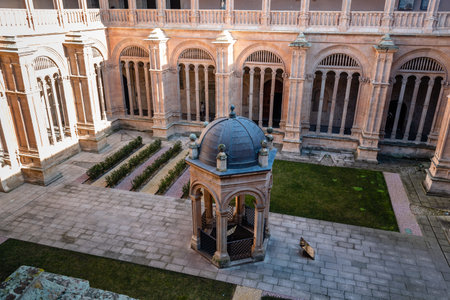 Cloister of The Monastery of San Esteban in Salamancaのeditorial素材