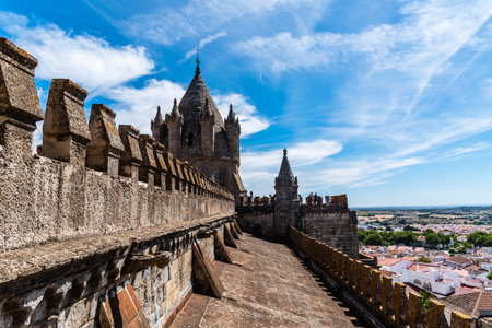 The roofs of the Cathedral of Evora.