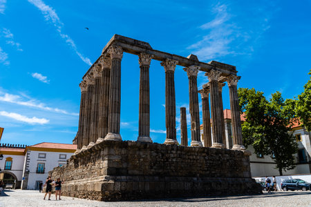 Roman Temple of Diana in Evora, Portugal