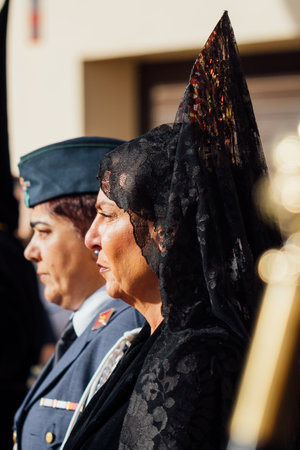 Scene during the Easter Week processions in Zamoraのeditorial素材