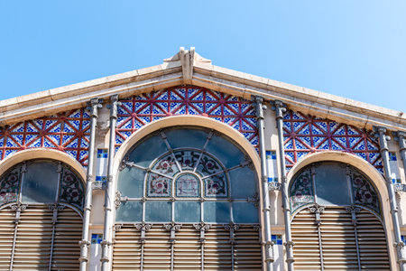 The Central Market of the city of Valenciaのeditorial素材