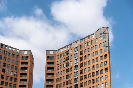 Valencia, Spain - July 30, 2023: New residential development in City of The Arts and Scienceのeditorial素材