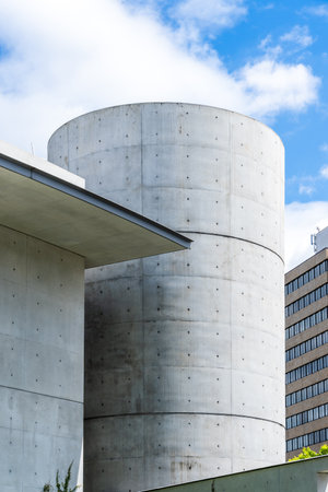 Osaka, Japan - August 17, 2024: Nakanoshima Children Book Forest by Tadao Ando architectのeditorial素材