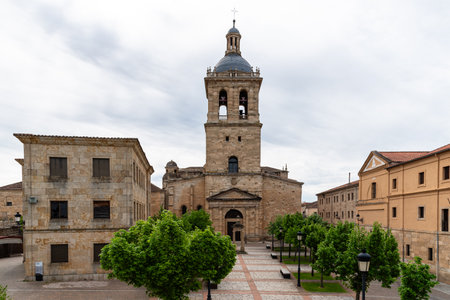 The Cathedral of Saint Mary in the historic town of Ciudad Rodrigo in Spainの写真素材