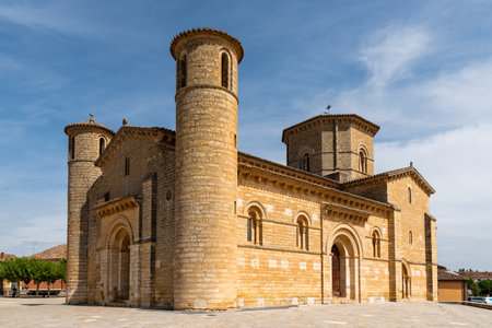 Romanesque church of San Martin of Fromista in Palencia, Spain. Exterior Viewの写真素材
