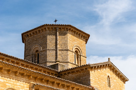 Romanesque church of San Martin of Fromista in Palencia, Spain. Exterior Viewの写真素材