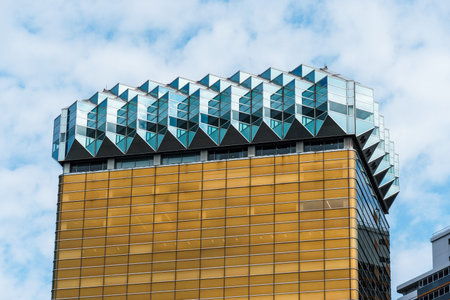 Tokyo, Japan - August 6, 2024: Asahi Asahi Beer Hall. Asahi Brewery building, showcasing a...