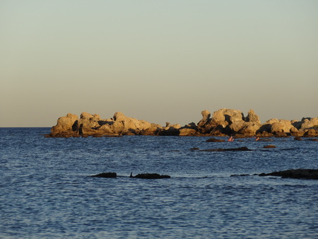 sunset promontoryの写真素材