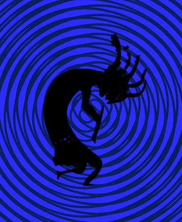 kokopelli graphicの写真素材